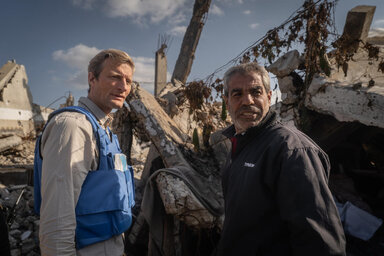 Palestine. WFP Deputy Executive Director Carl Skau visits the Shamallah family