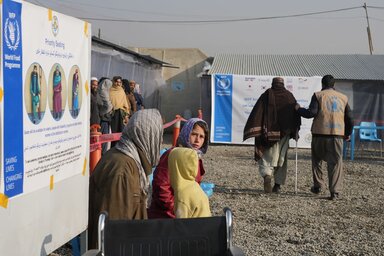 A WFP distribution point near Kabul 