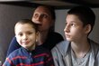 A family displaced from Kharkiv in Poltova. Photo: WFP/Reem Nada