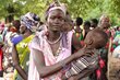 A woman at a SCOPE registration in Ayod town, Jonglei photo Eulalia Berlanga