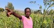 Woman farmer in an irrigated field in Malawi