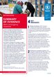 Cover of summary of evidence on WFP's emergency response showing people packing food