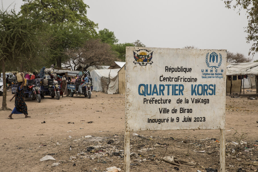 The new neighbourhood of Korsi in Birao, CAR, where many Sudanese refugees now live. Photo: Aurore Vinot