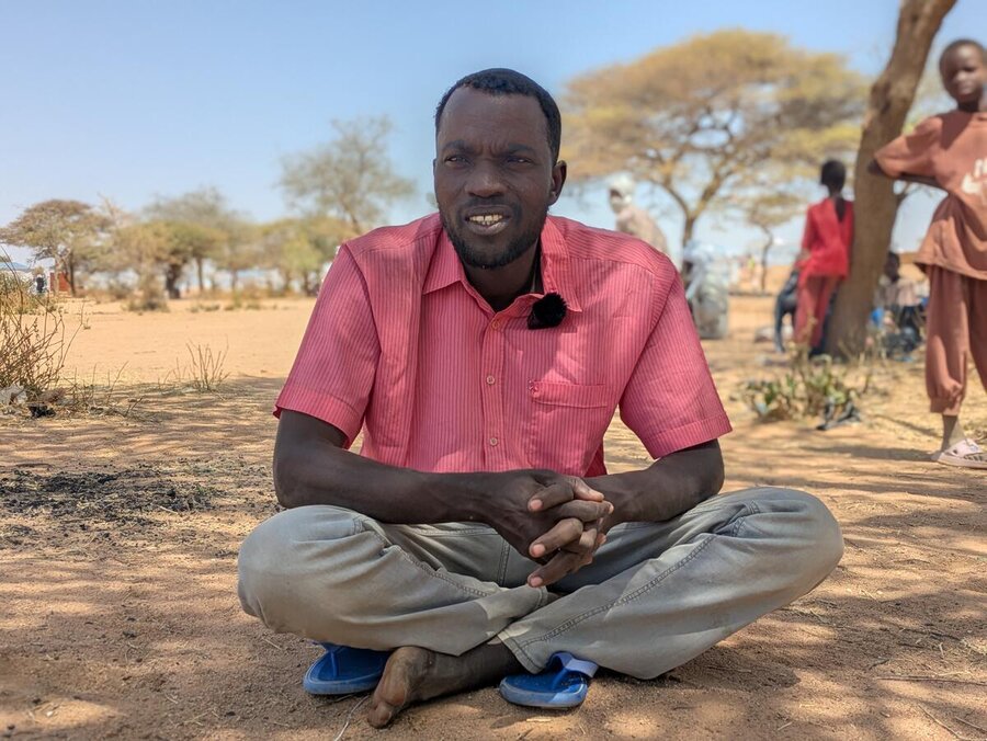 Abdelminime Moussa at the desolate Koursigue refugee camp in eastern Chad. Moussa and his family count amount the millions of refugees who escaped conflict-torn Sudan. Photo: WFP/Lena von Zabern
